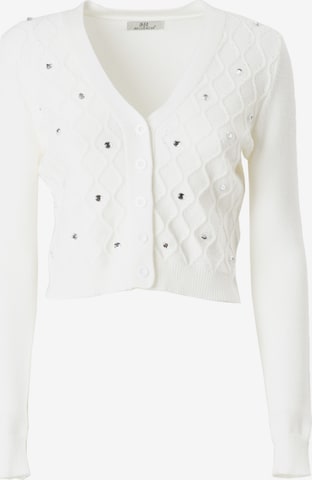 Influencer Knit cardigan in White: front