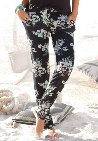 LASCANA Regular Broek in Blauw: voorkant