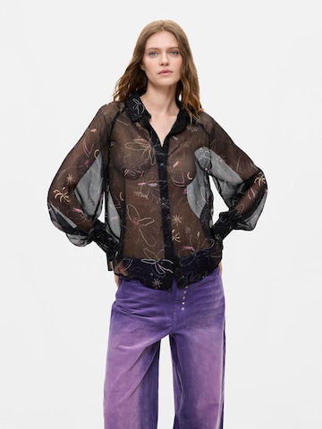 Camicia da donna di Desigual in nero: frontale