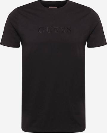 T-Shirt 'Classic' GUESS en noir : devant