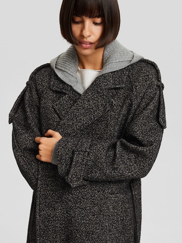 Bershka Between-Seasons Coat in Grey