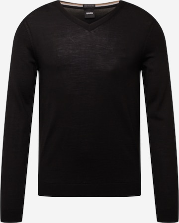 BOSS Black Пуловер 'Melba' в черно: отпред