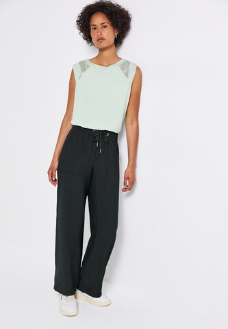 STREET ONE Loosefit Hose in Schwarz