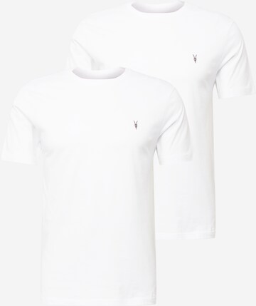 AllSaints - Camiseta 'BRACE' en blanco: frente