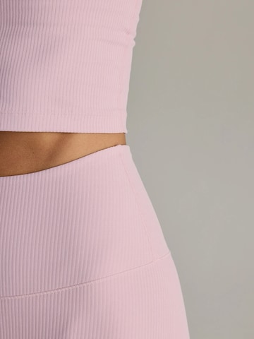Skinny Leggings 'Cropped & Ribbed Leggings' di Hey Honey in rosa