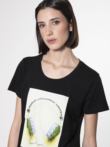 Influencer T-shirt in Schwarz