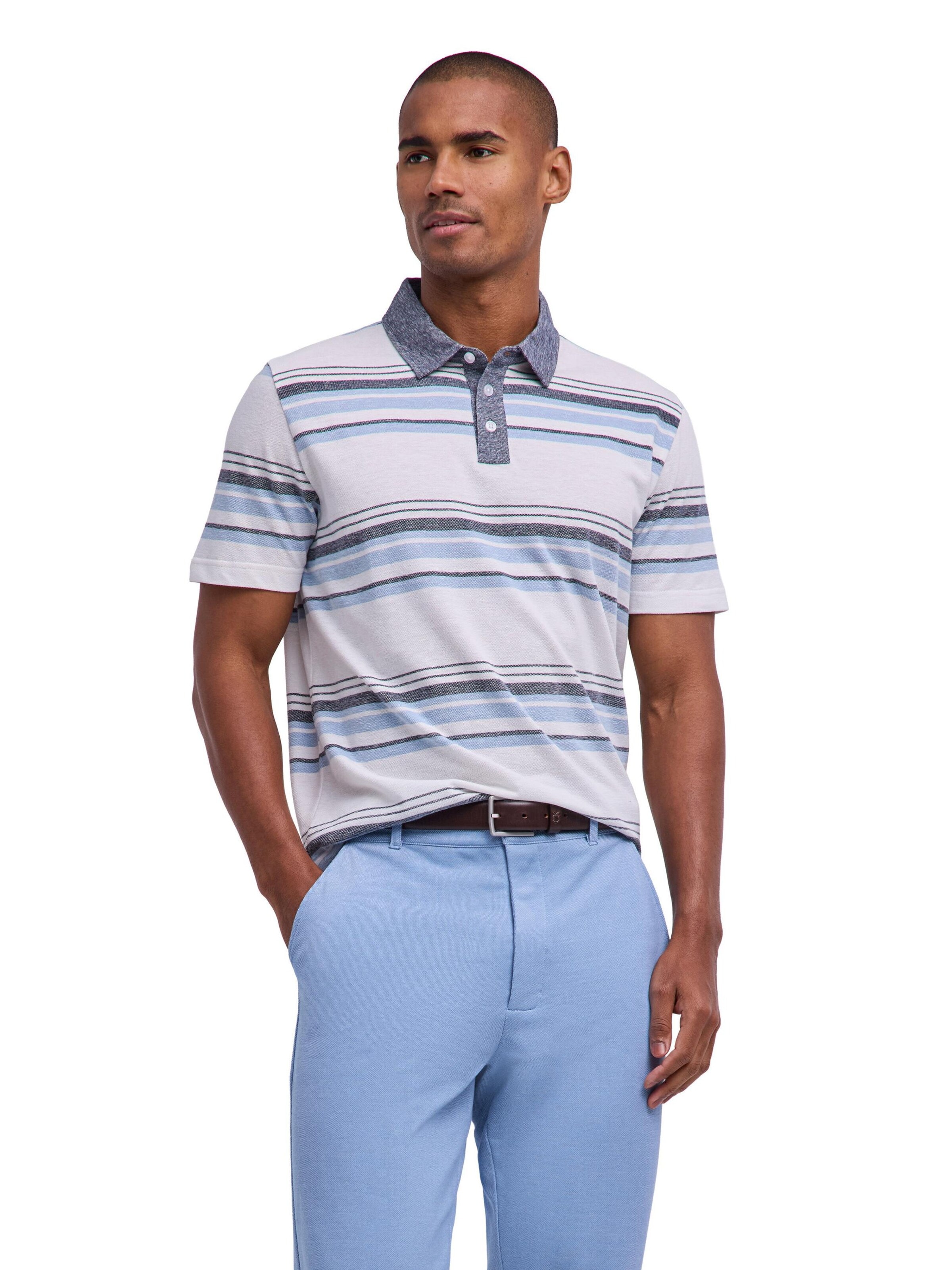 FALKE Shirt 'Cotton Linen' in Blue: front