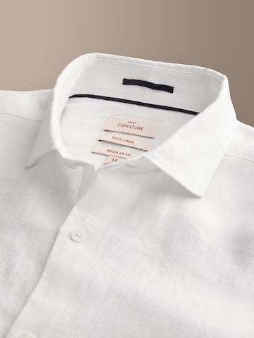 Next Regular fit Button Up Shirt 'Signature' in White