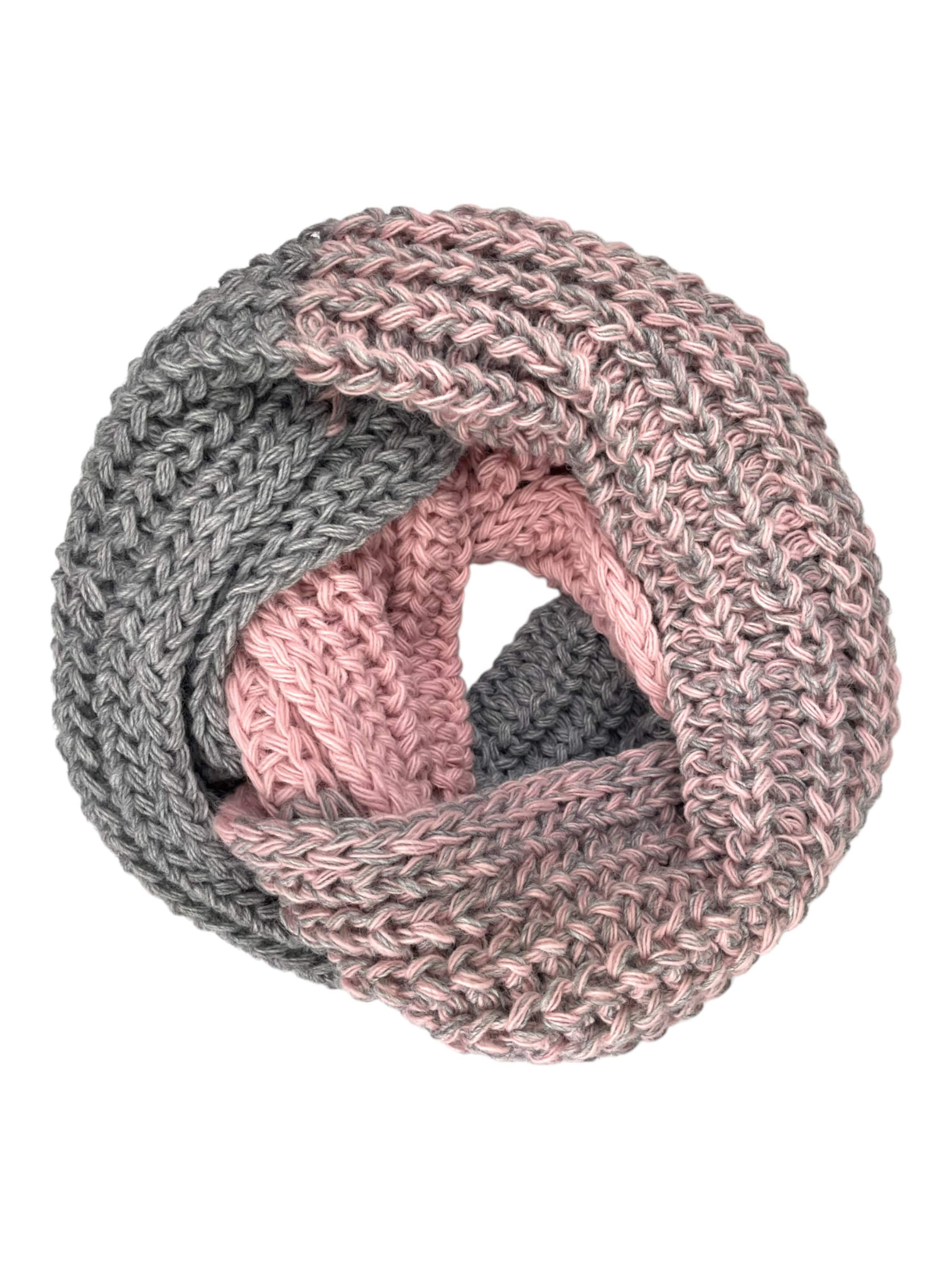 Kumixi Beanie 'Set: Mütze & Loop Schal' in Pink