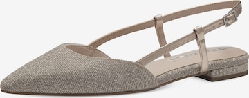 TAMARIS Slingpumps i beige: forside