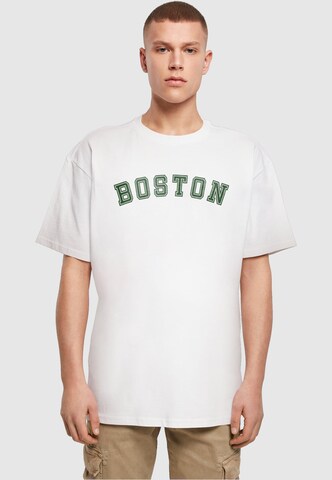 Merchcode Shirt 'Boston' in White: front