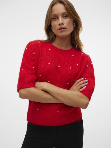 VERO MODA Pullover 'NOVA' i rød