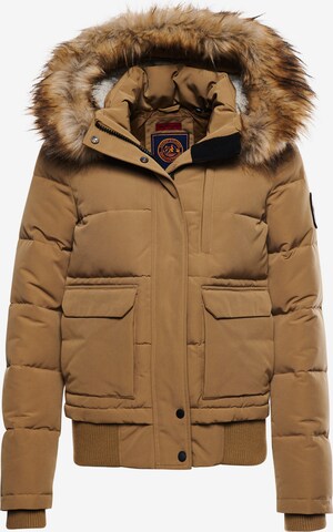 Superdry Winter Jacket 'Everest' in Beige: front