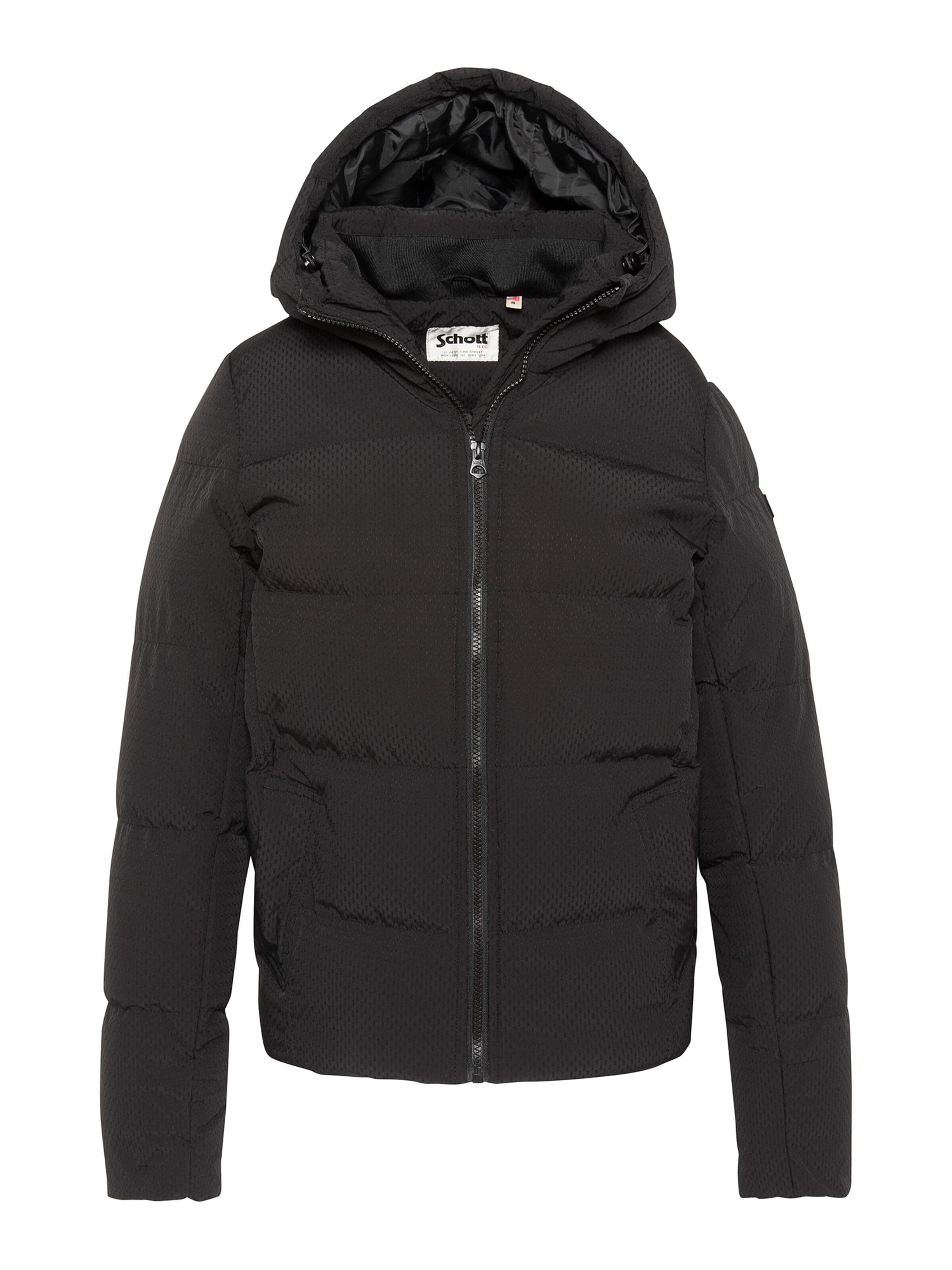 Manteau d’hiver Schott NYC en noir : devant