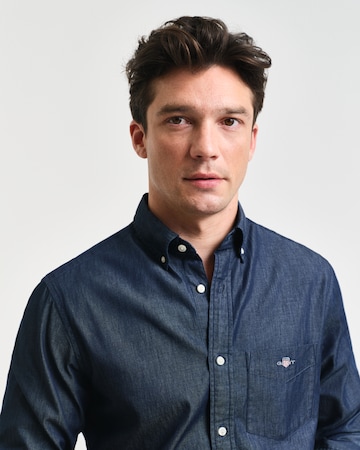 GANT Regular Fit Hemd in Blau