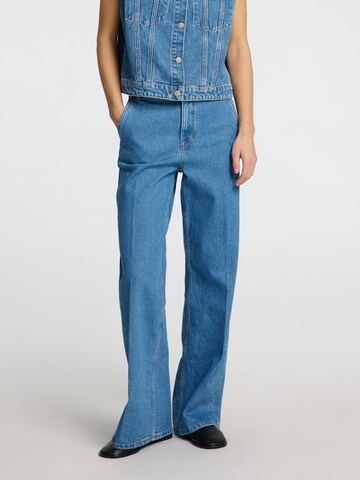 SELECTED FEMME Wide leg Jeans 'SLFEvelyn' in Blue: front