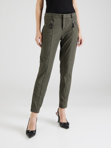 BRAX Slim fit Trousers 'MORRIS' in Green: front