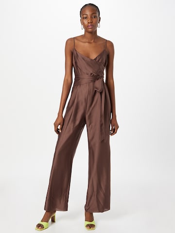 SWING Jumpsuit in Bruin: voorkant