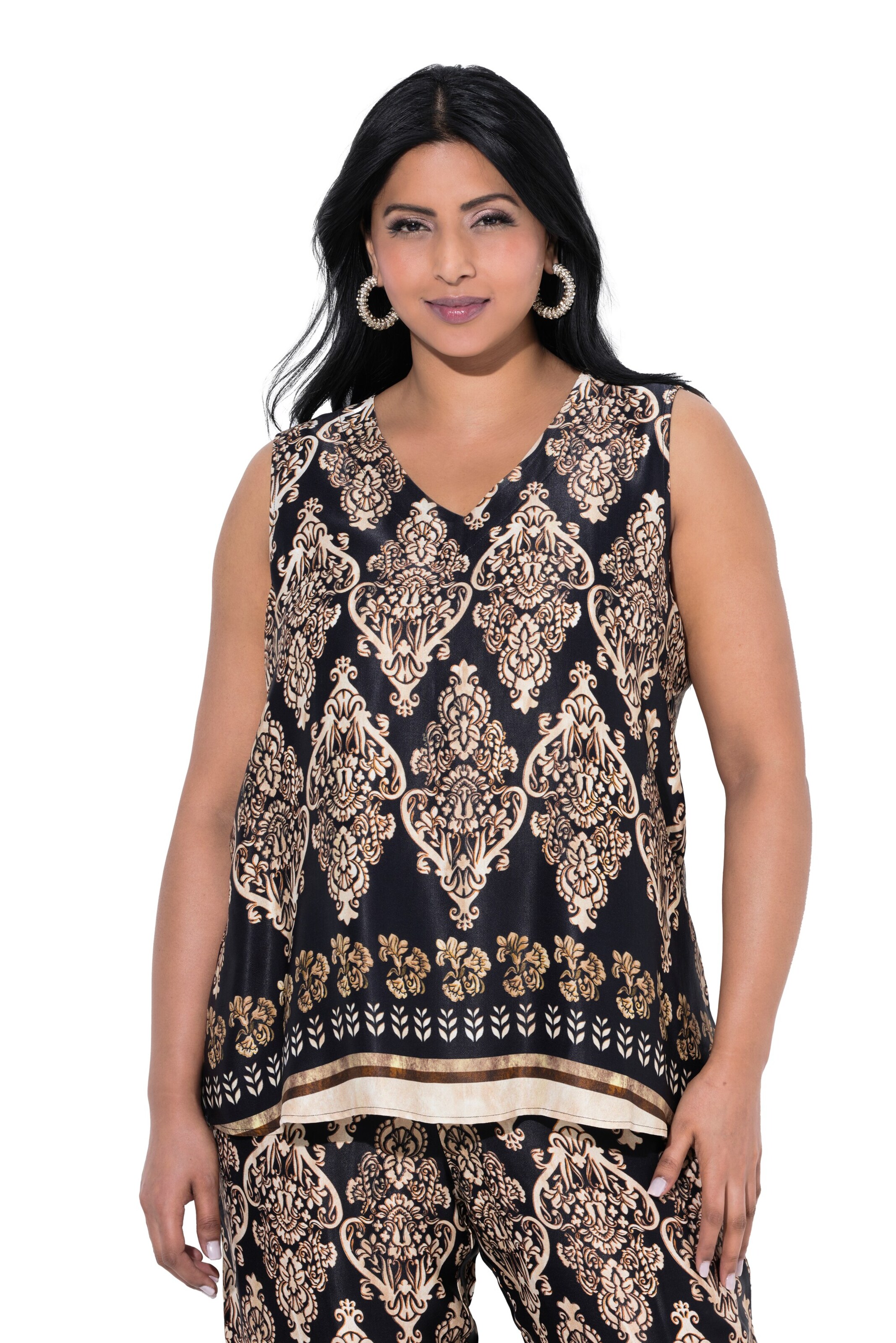 Ulla Popken Blouse in Beige: front