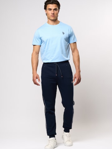 U.S. POLO ASSN. Tapered Housut 'Tano' värissä sininen