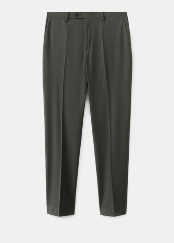 MANGO MAN Regular Pleated Pants 'Milan' in Green