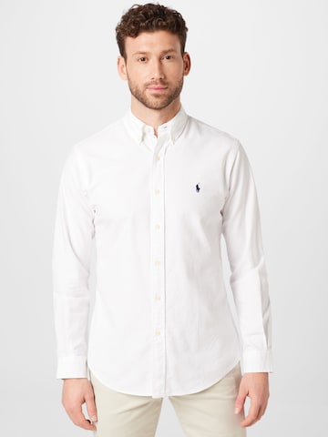 Coupe regular Chemise Polo Ralph Lauren en blanc : devant