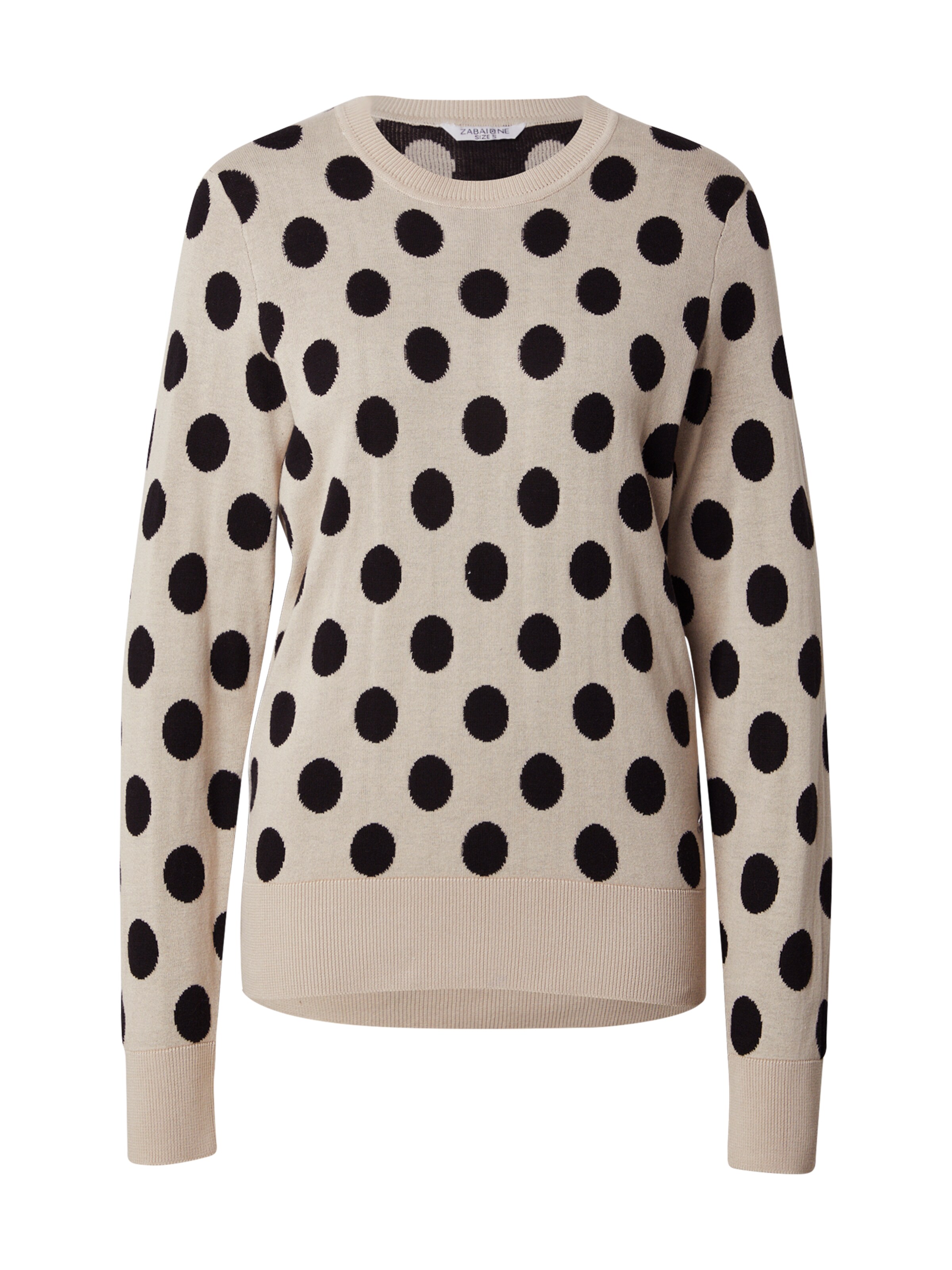 ZABAIONE Pullover 'La44ina' in Beige: Vorderseite