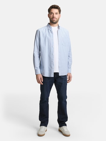 Coupe regular Chemise TOM TAILOR en bleu