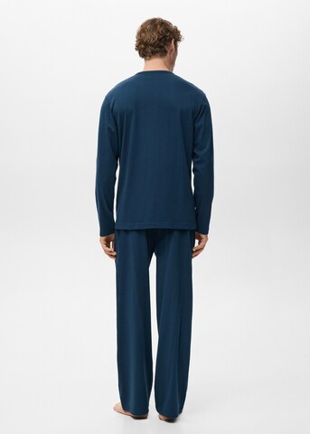 MANGO MAN Pyjama in Blau