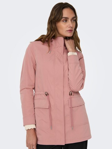 ONLY Overgangsparka i pink