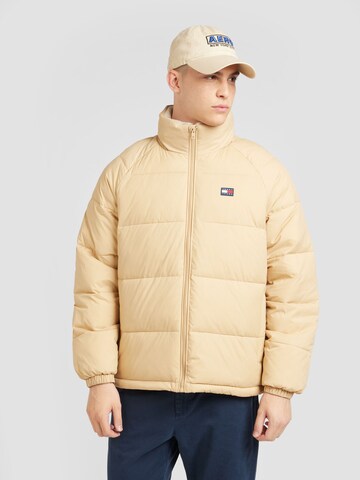 Tommy Jeans Vinterjakke i beige: forside