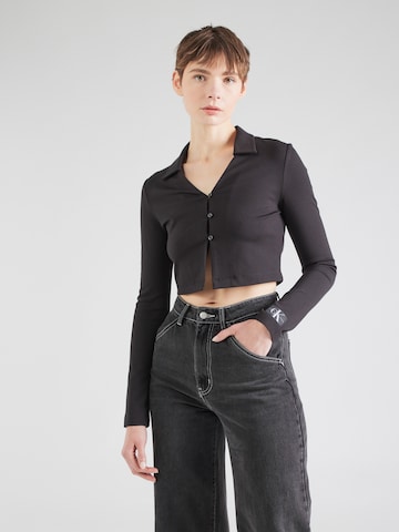 Geacă tricotată 'Milano' de la Calvin Klein Jeans pe negru