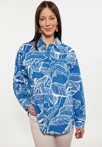 Usha Blouse in Blauw: voorkant