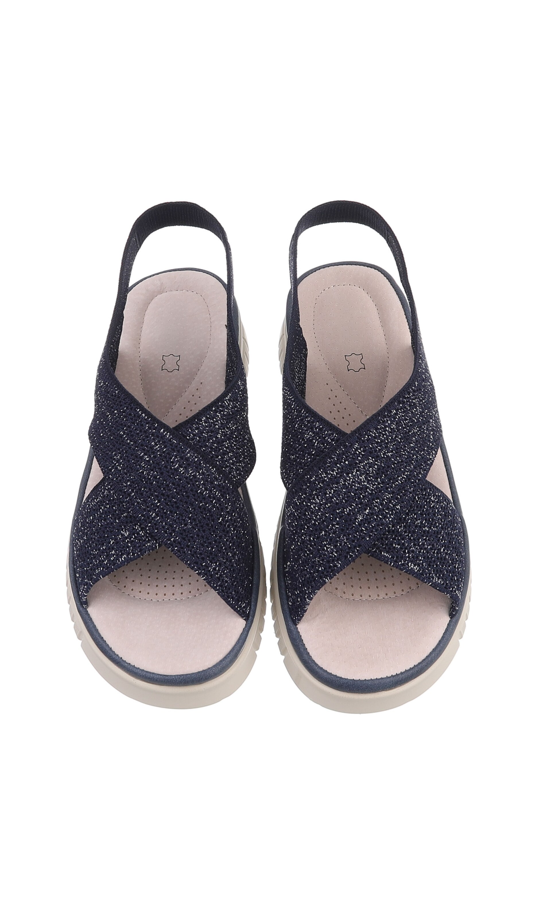 Ital-Design Strap Sandals in Blue