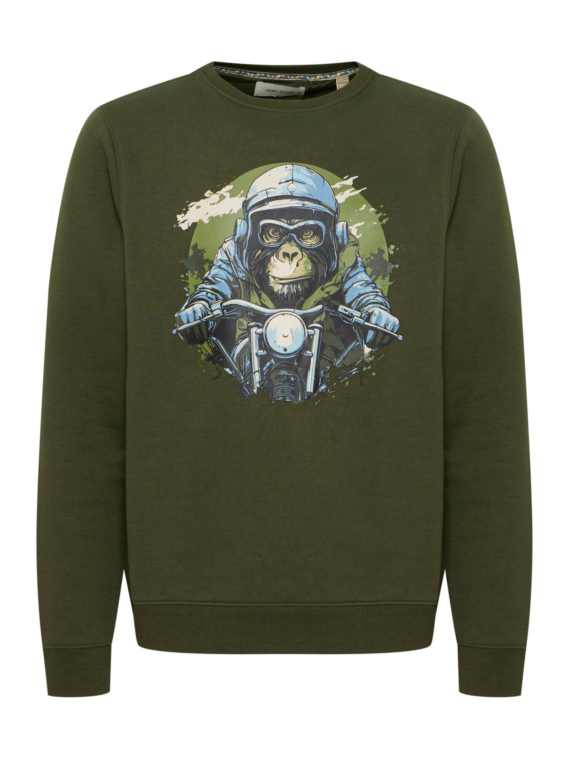 BLEND Sweatshirt in Groen: voorkant