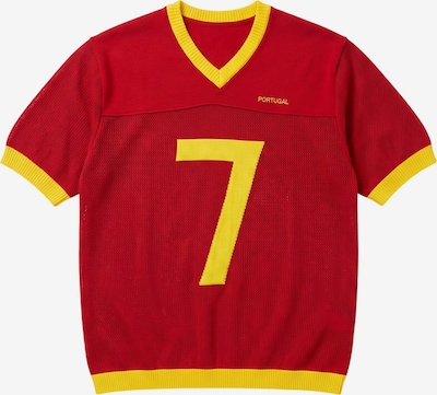 Kleidermafia Paita 'Oversize Portugal Knit T-shirt - Red' koossa S värissä punainen, Tuotenäkymä