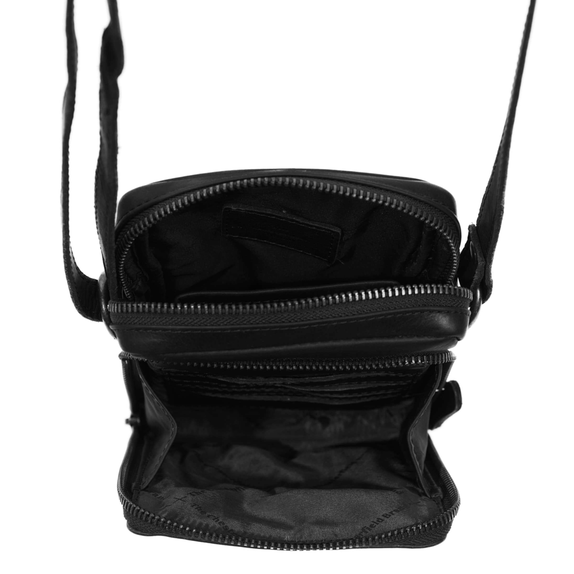 The Chesterfield Brand Schoudertas 'Hamilton' in Zwart