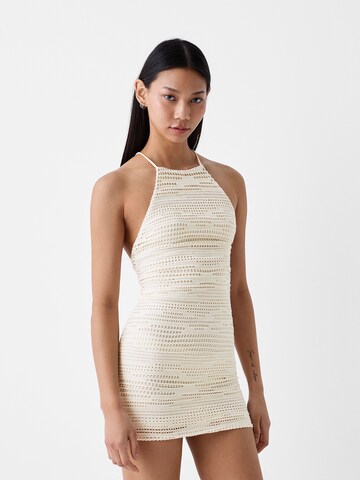 Bershka Dress in Beige: front