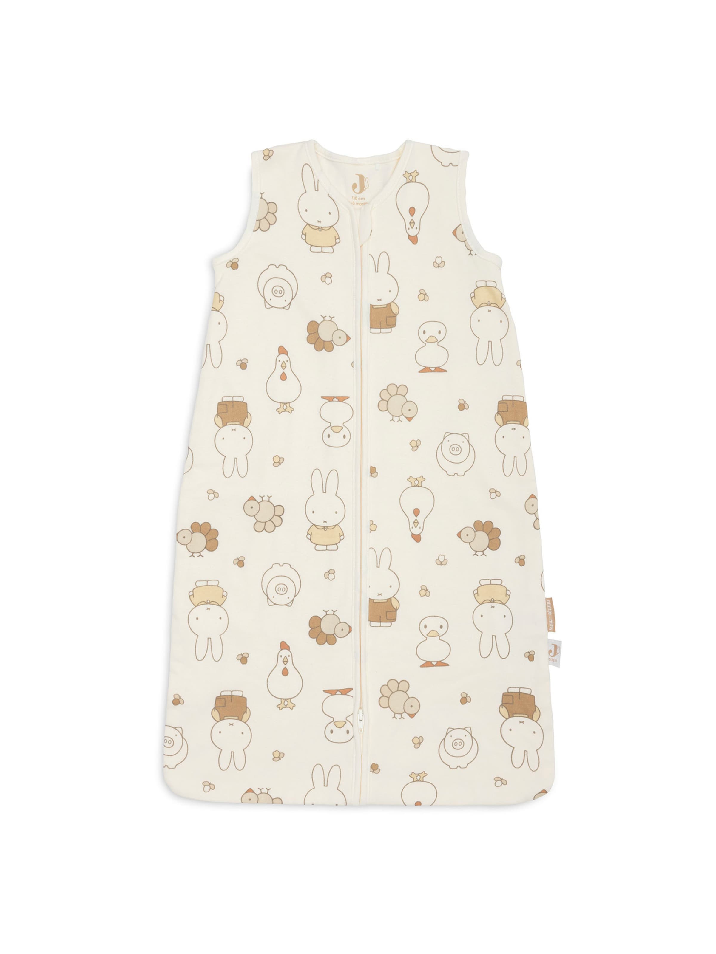 Sac de couchage 'Miffy Family Farm' Jollein en blanc : devant