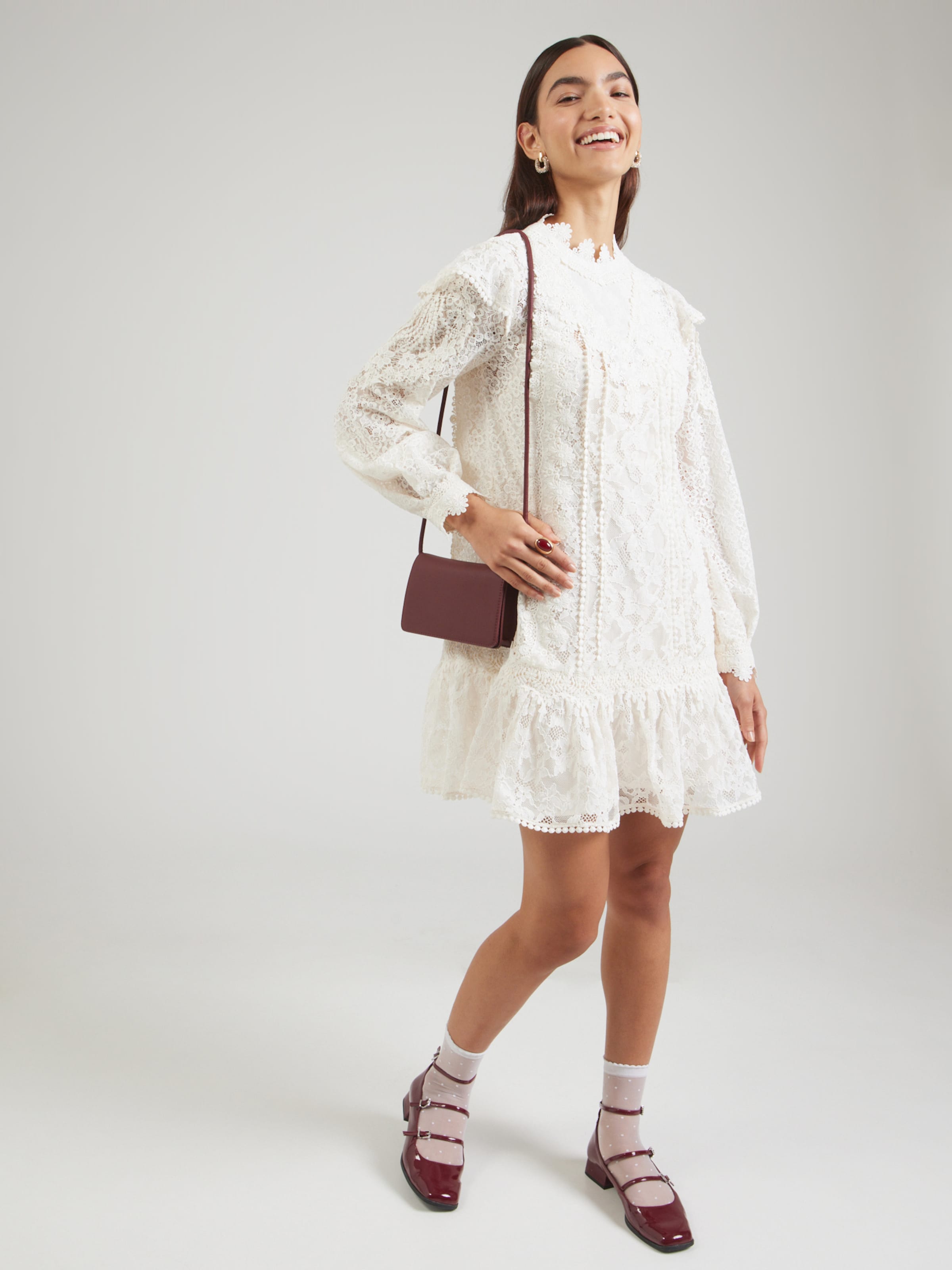 The Kooples Vestido en Ecru ABOUT YOU