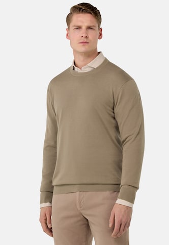 Pull-over Boggi Milano en marron : devant