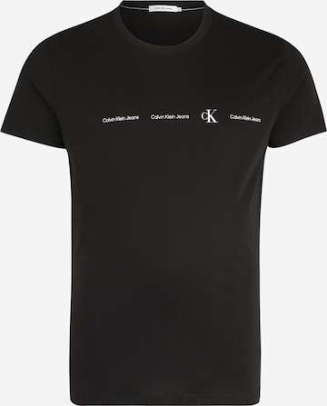 Calvin Klein Jeans Plus T-Shirt in Schwarz: front