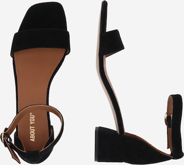 ABOUT YOU Strap Sandals 'Philine' in Black