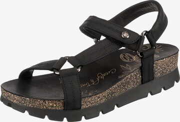 PANAMA JACK Sandalen met riem 'Sandra' in Zwart: voorkant