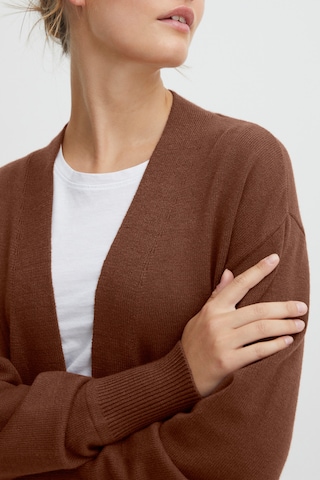 Oxmo Knit Cardigan in Brown