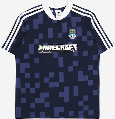 ADIDAS ORIGINALS Paita 'X Minecraft Jersey' värissä sininen / laivastonsininen / valkoinen, Tuotenäkymä