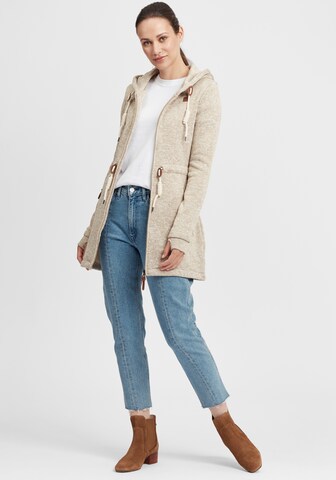 Oxmo Fleecejacke 'Thora' in Beige