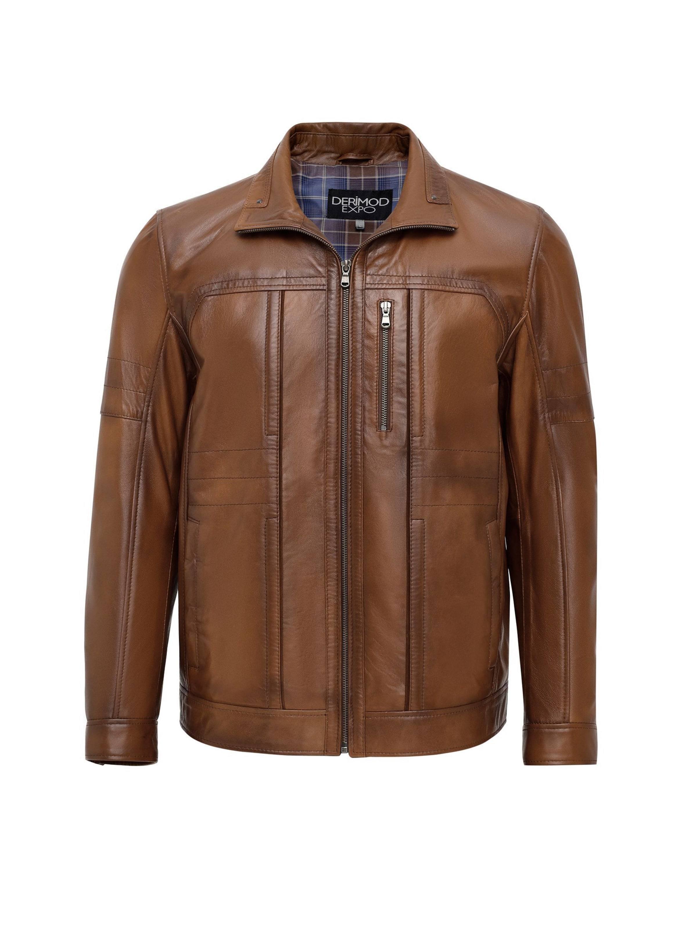 Derimod Between-season jacket in Brown: front