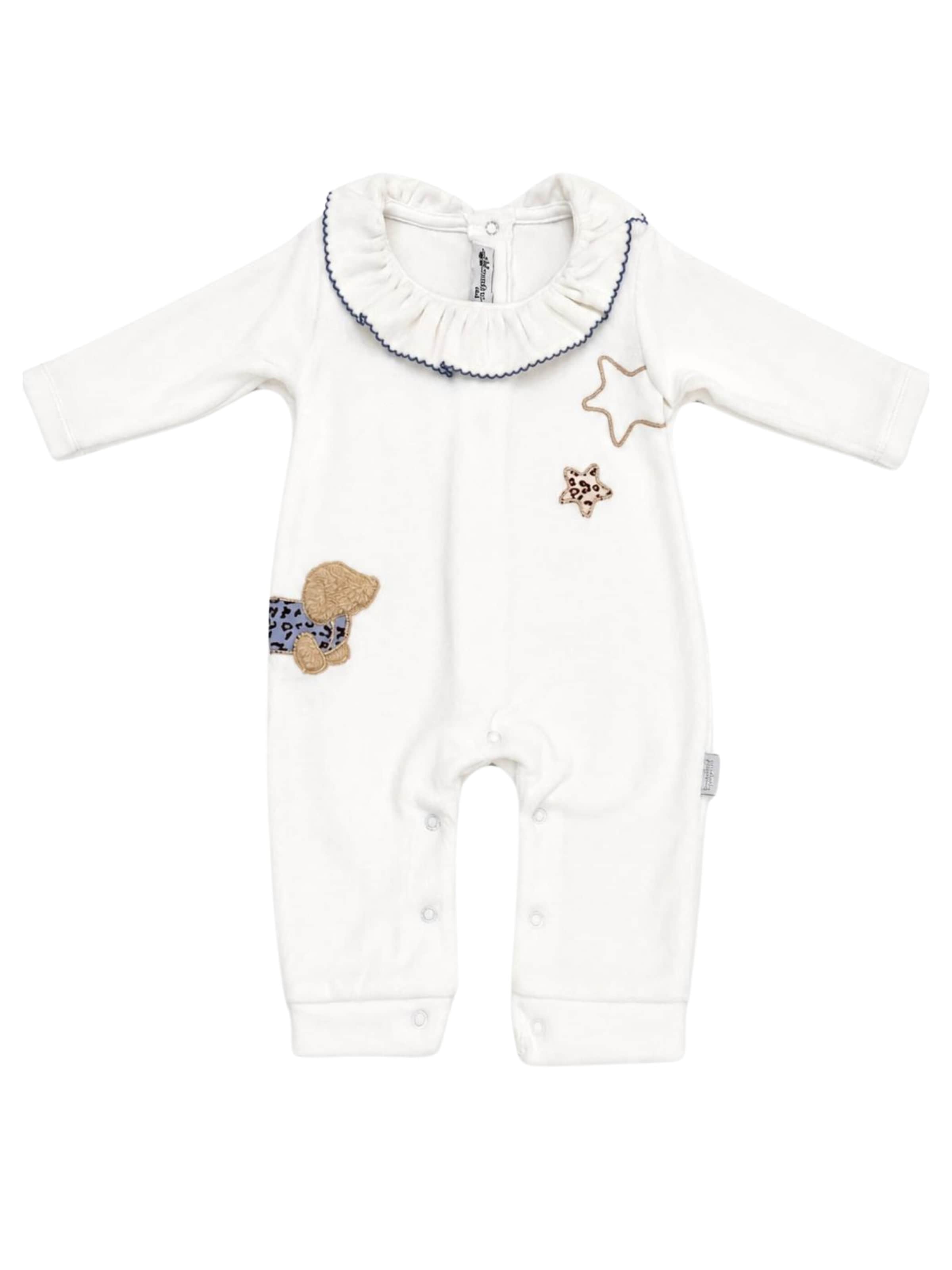 Bumber Romper/Bodysuit in Beige: front