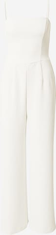 Abercrombie & Fitch Ολόσωμη φόρμα σε λευκό: μπροστά